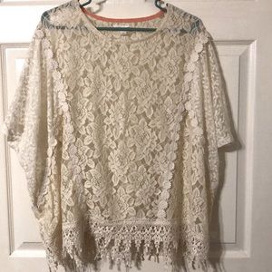 Lace Flowy Flower Shirt